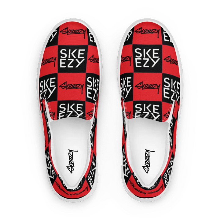 Checkered Skeezy Slip-Ons BLK/RED (Men's) product image (2)