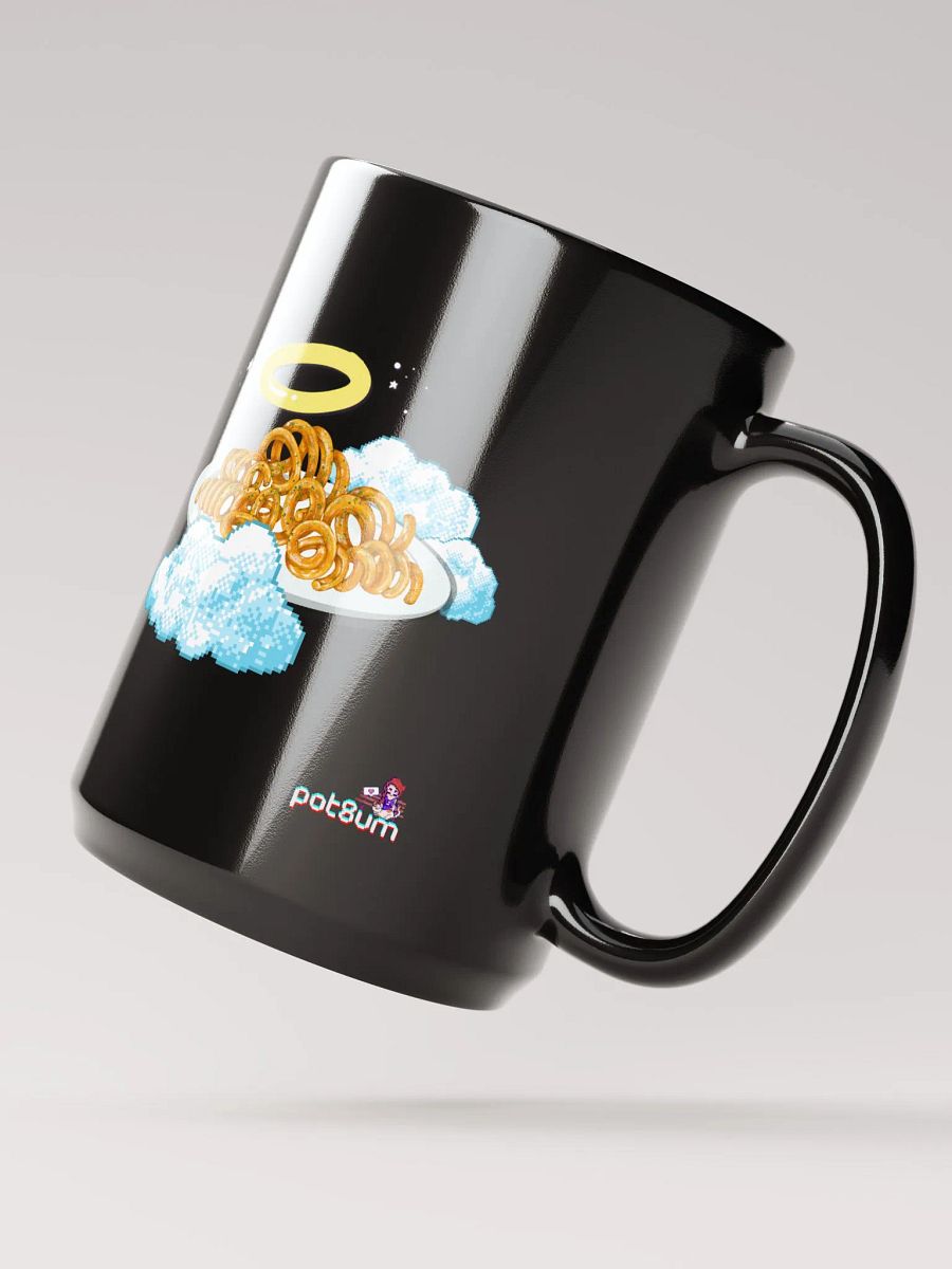 CURLY FRY CLUB black glossy mug product image (3)