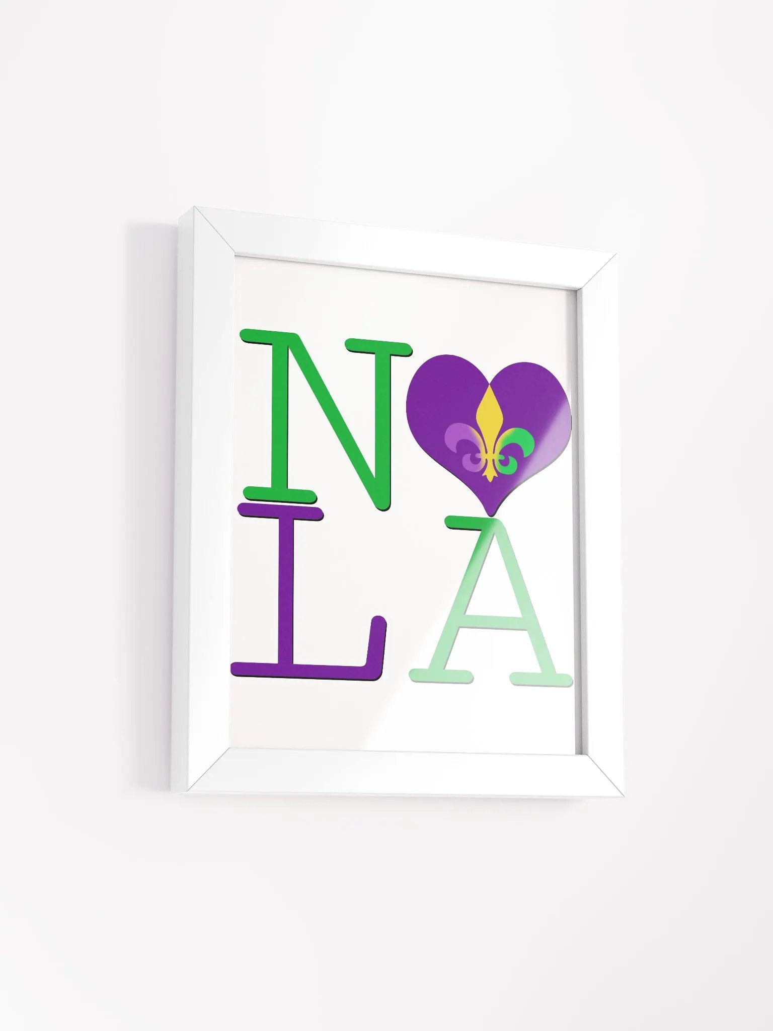 I LOVE NOLA **BIGSHOT POSTER** (MARDI GRAS + IMAGE POP) product image (2)