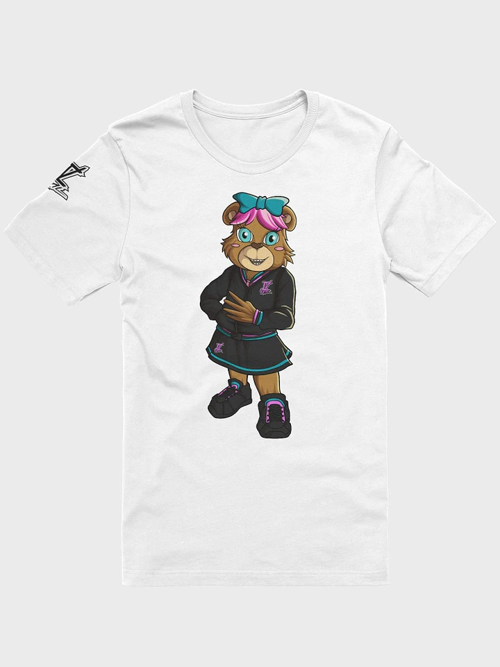 Standing Girl Bear Bella+Canvas Supersoft White T-Shirt product image (1)