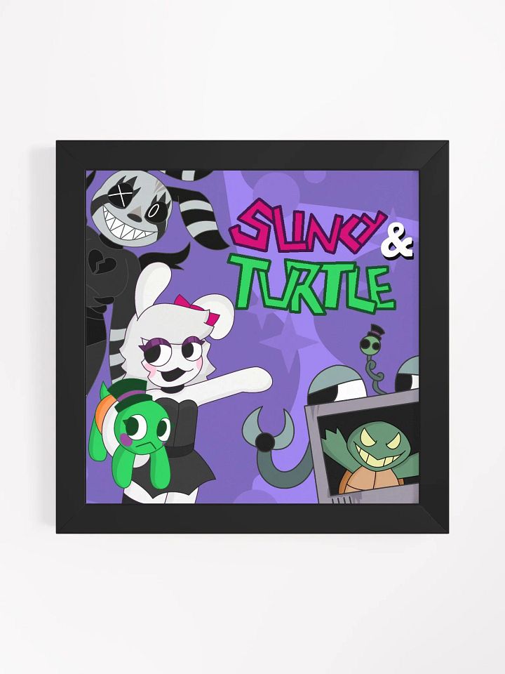 Slinky & Turtle Character Group Framed Print product image (1)