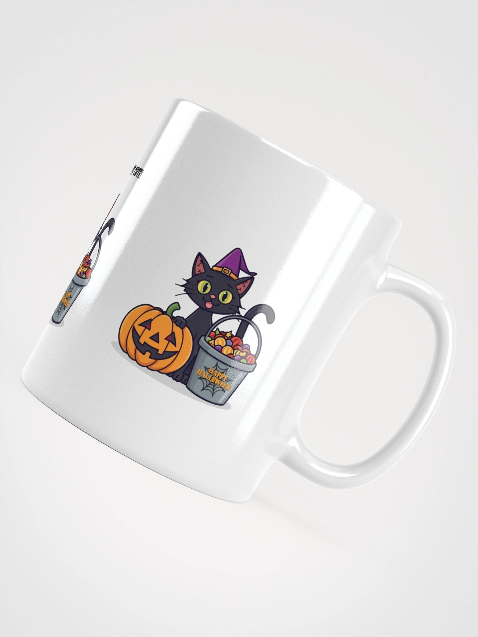 Spooky? Nope, Just Cute White Glossy Mug product image (5)