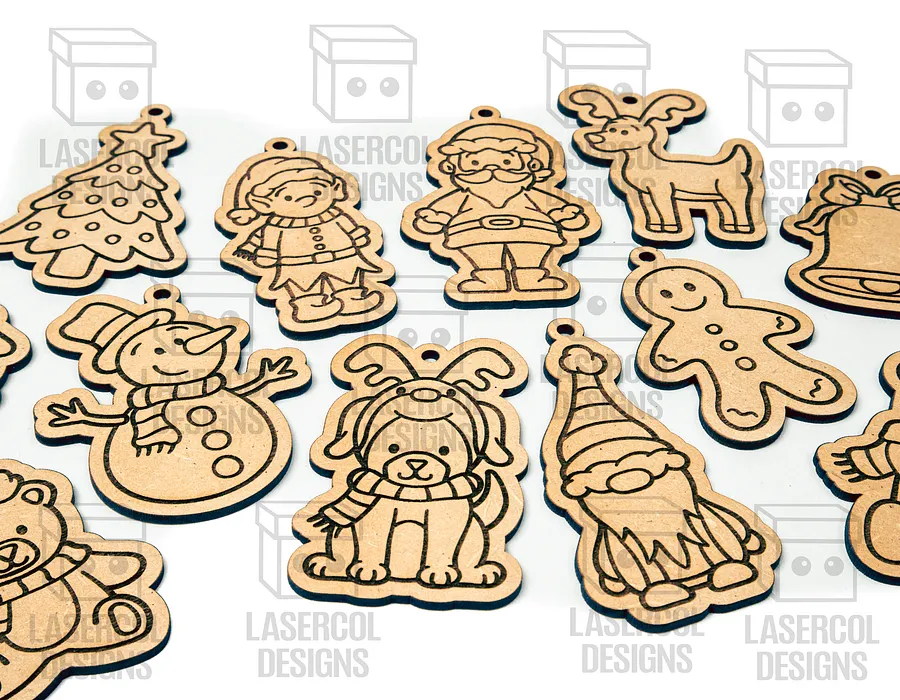 Christmas Ornaments - Laser Cut Files product image (7)