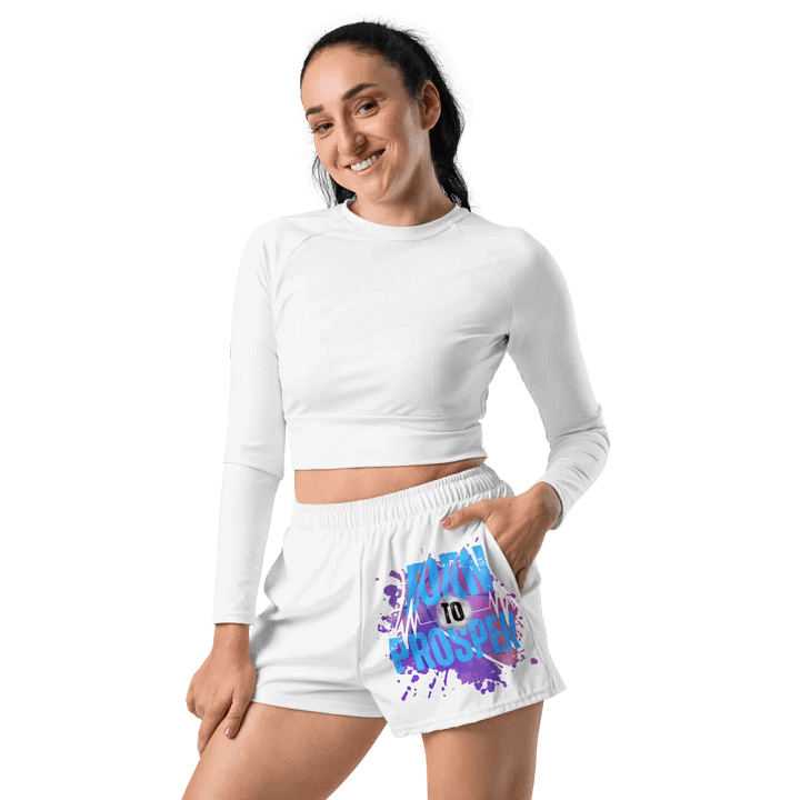 BORN TO PROSPER Bold Print Athletic Super Shorts product image (1)