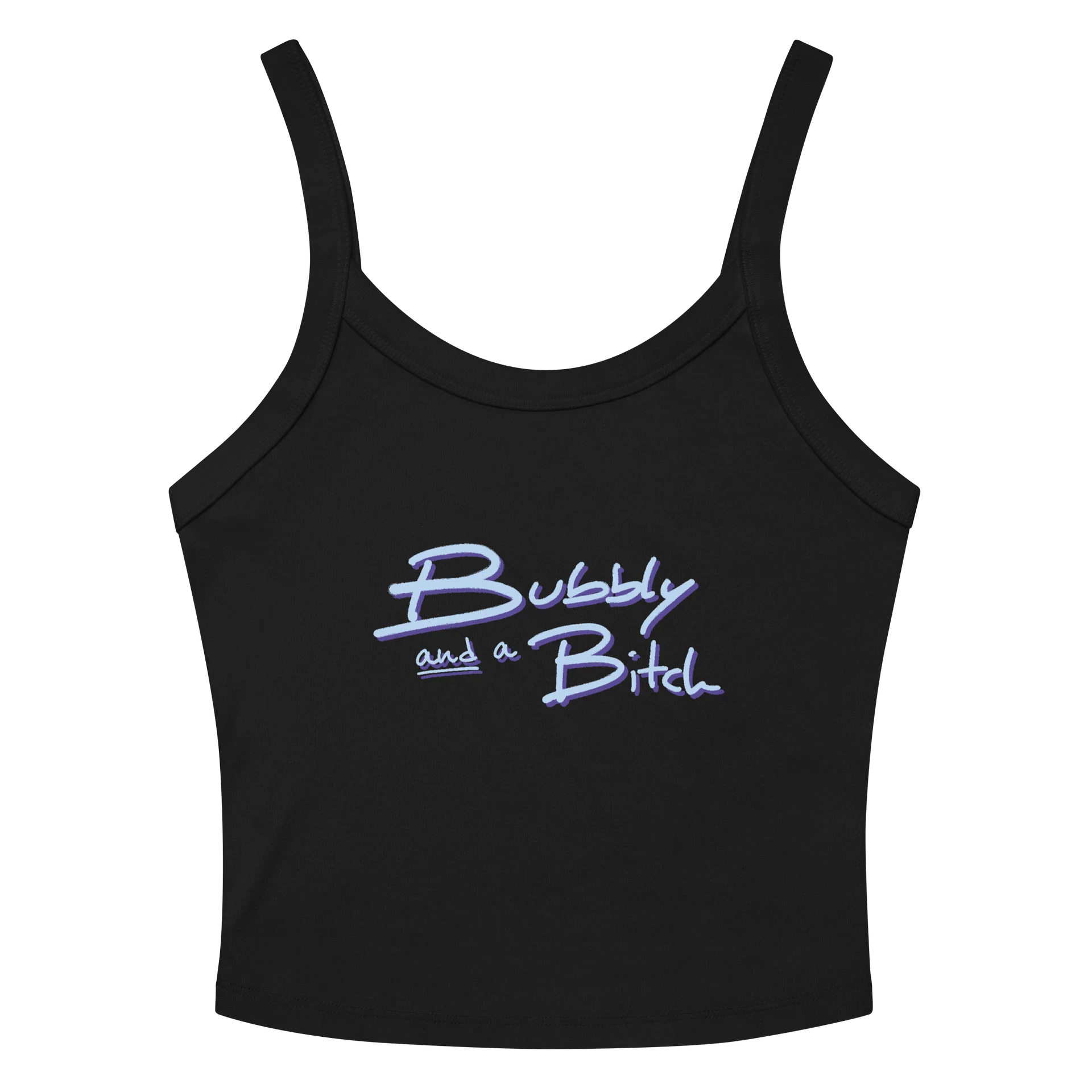 Bubbly and a B (blue and purple shadow design) tank product image (2)