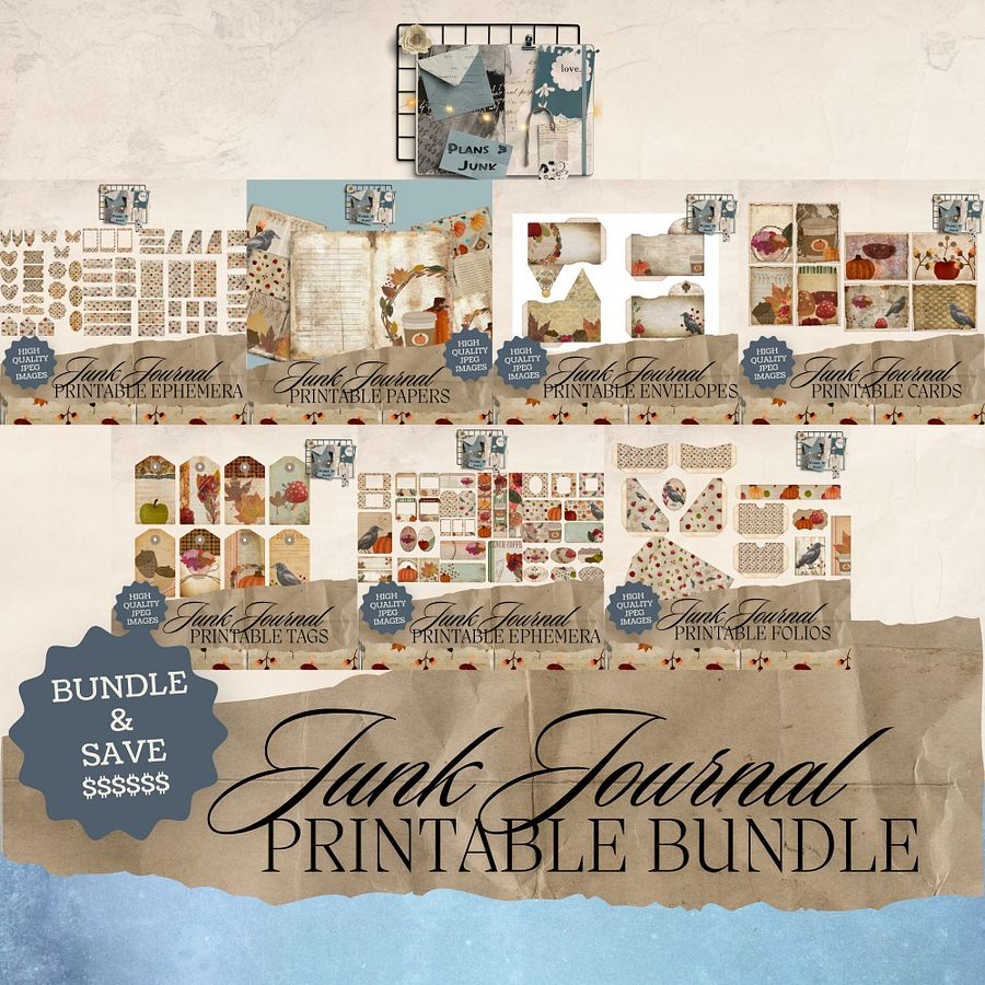 October Aesthetic - Junk Journal Bundle V1 product image (1)