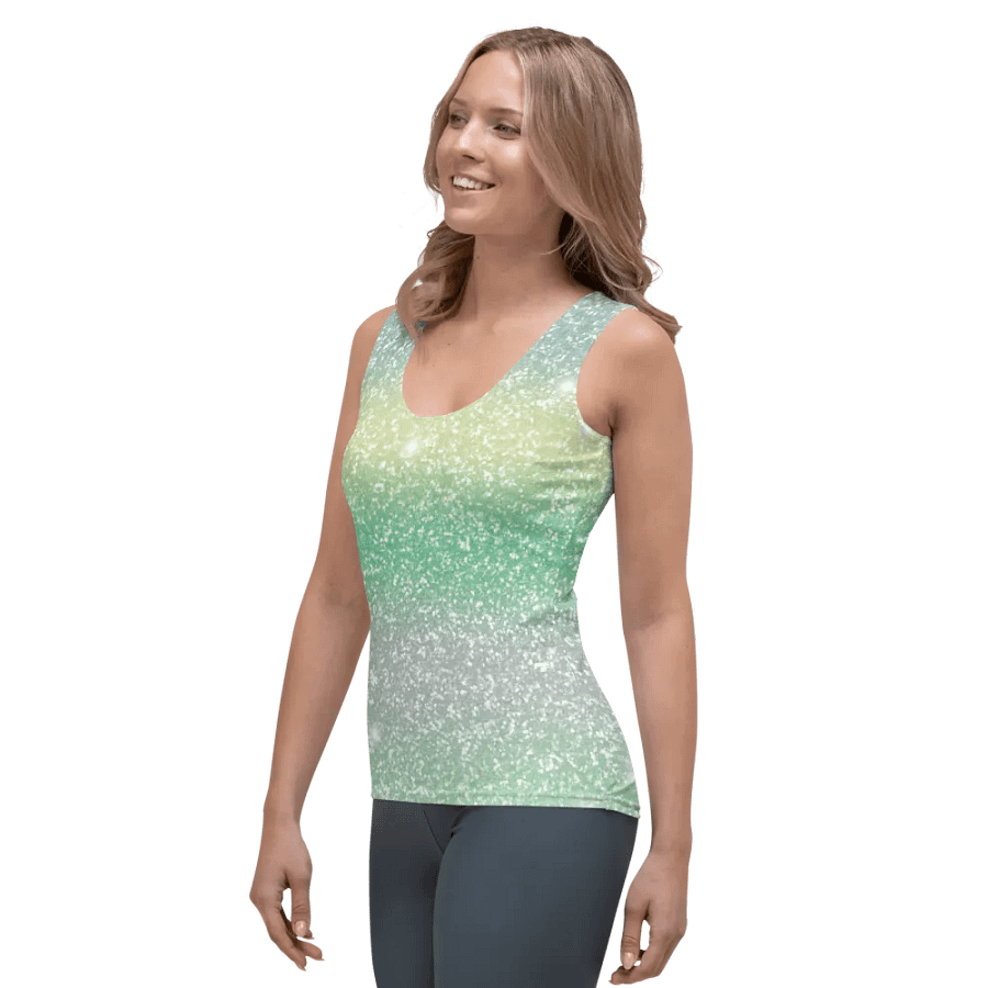 Glitter Unicorn Texture Design Tank Top (11) product image (5)
