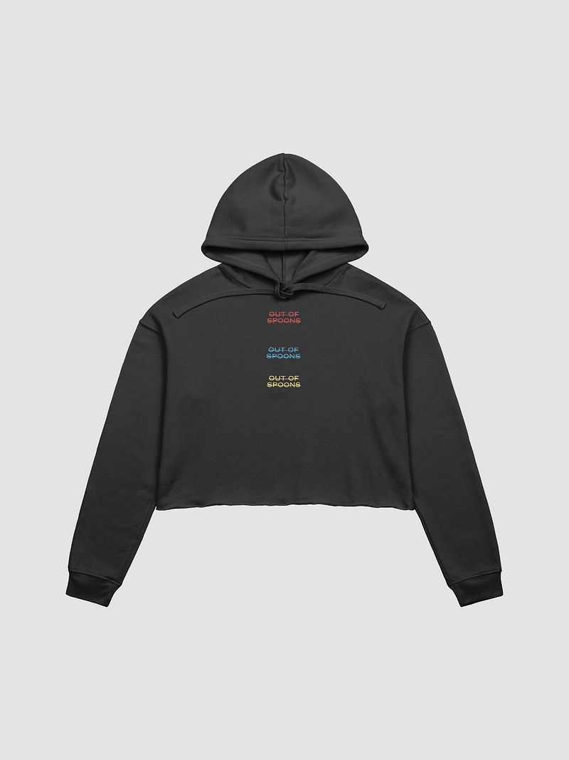 Vibrant Spoonful Crop Hoodie
