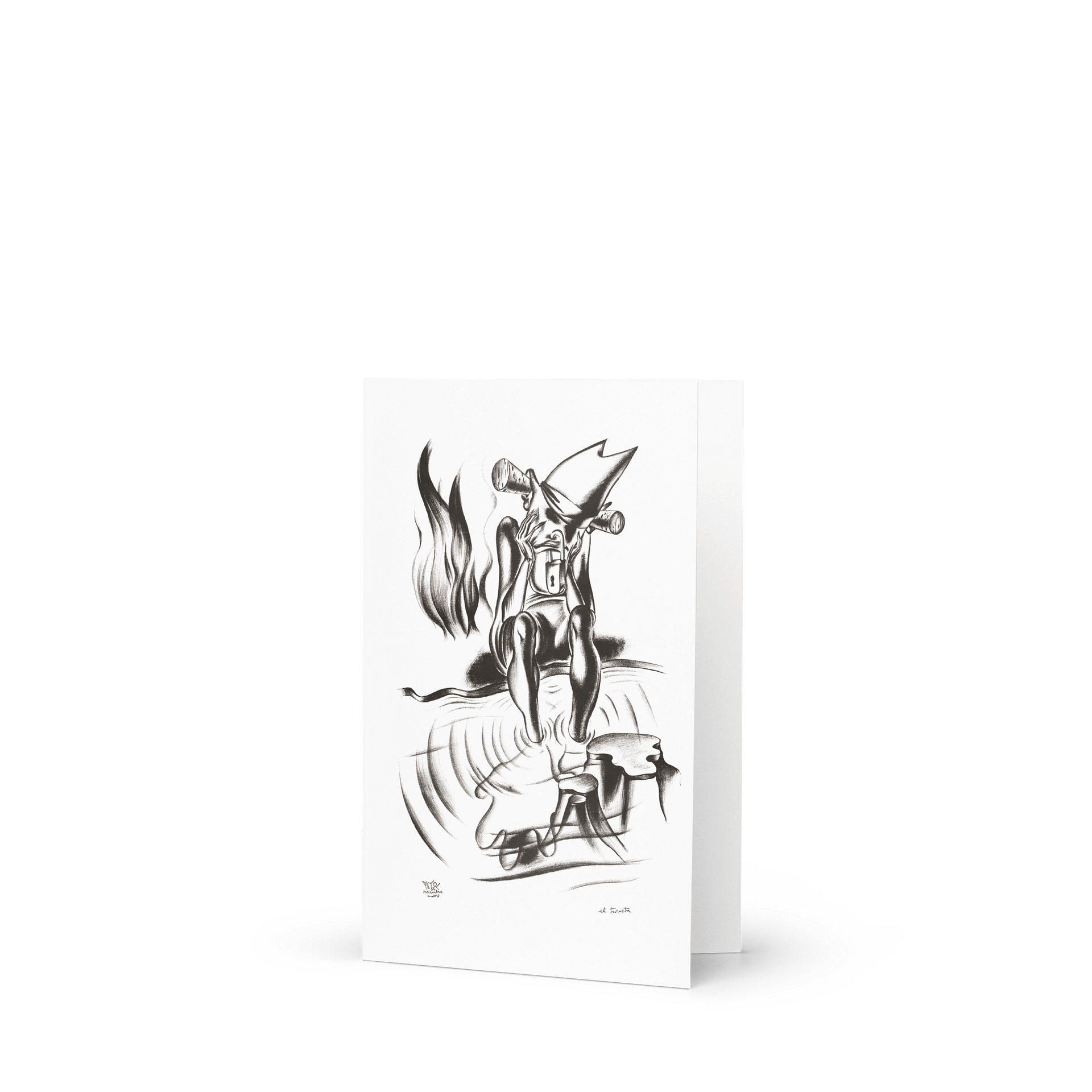 The Tourist Blank Greeting Card product image (1)