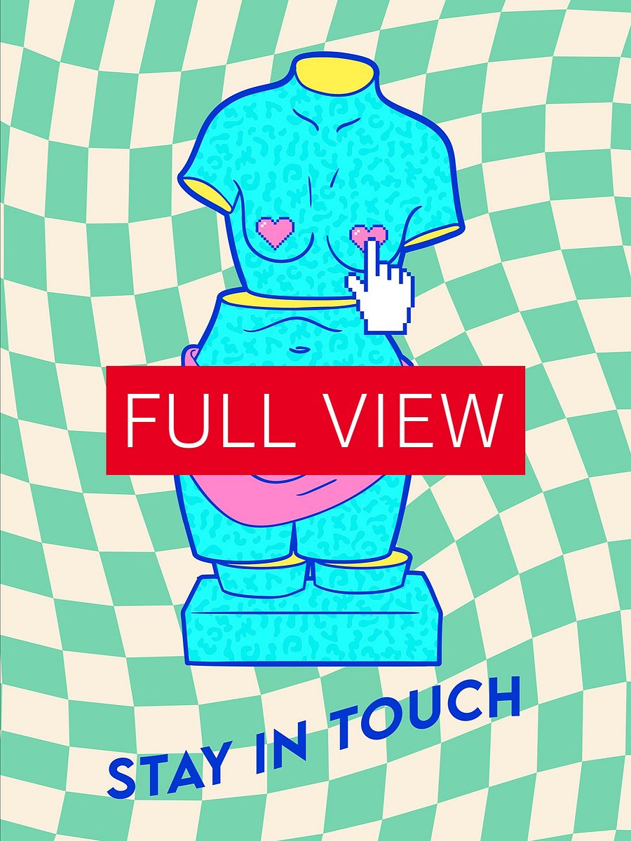 Retrowave poster/Vaporwave print: Stay In Touch. Aphrodite, Venus de Milo — anime poster, aesthetic poster, video game poster, 90s decor product image (3)