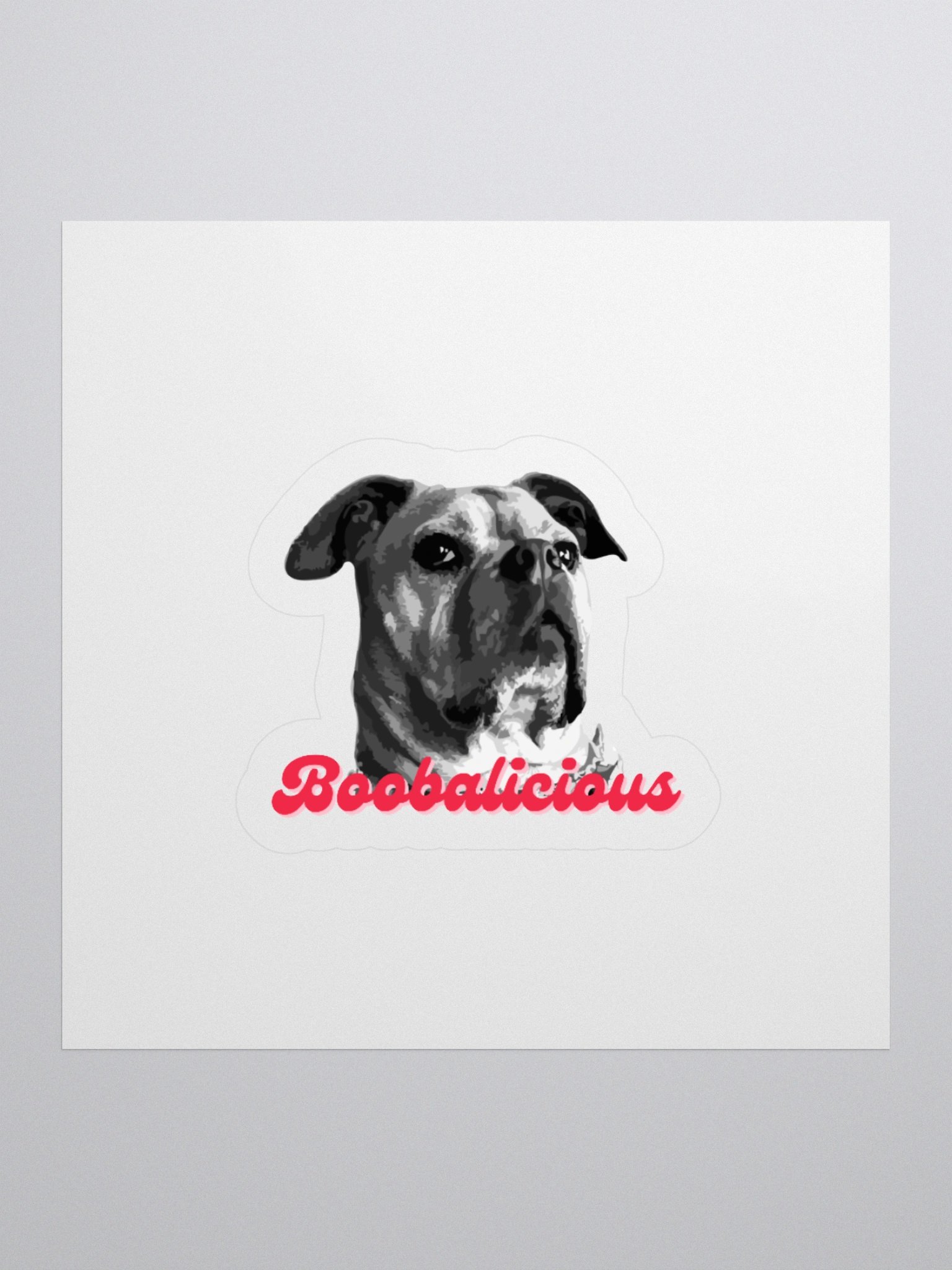 Boobalicious Boo Kiss Cut Stickers product image (1)