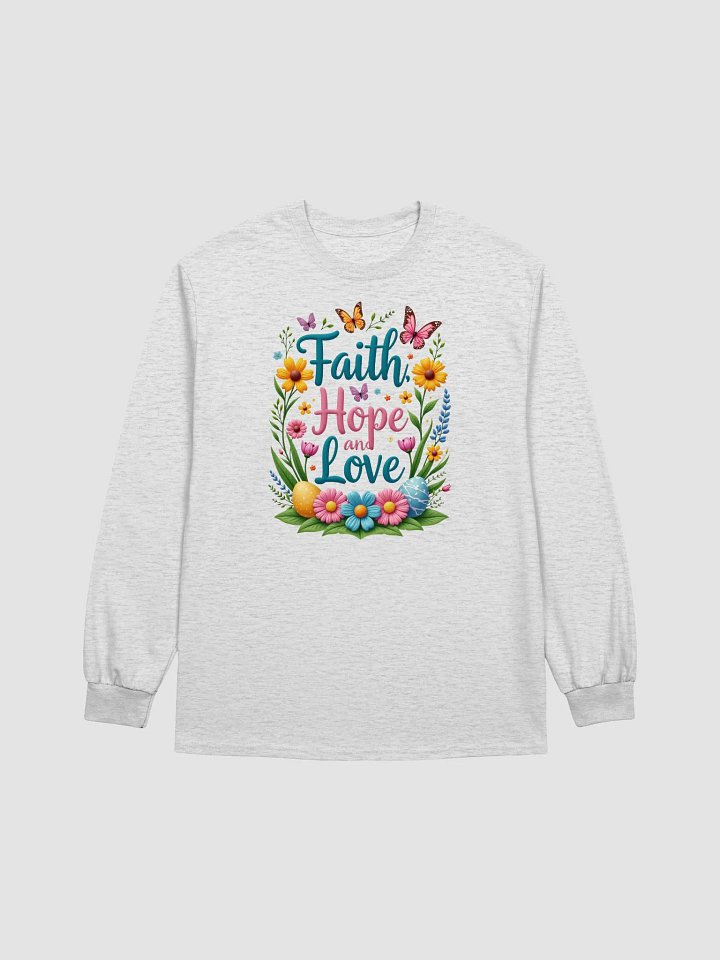 Faith Hope and Love Floral Long Sleeve Tee product image (5)