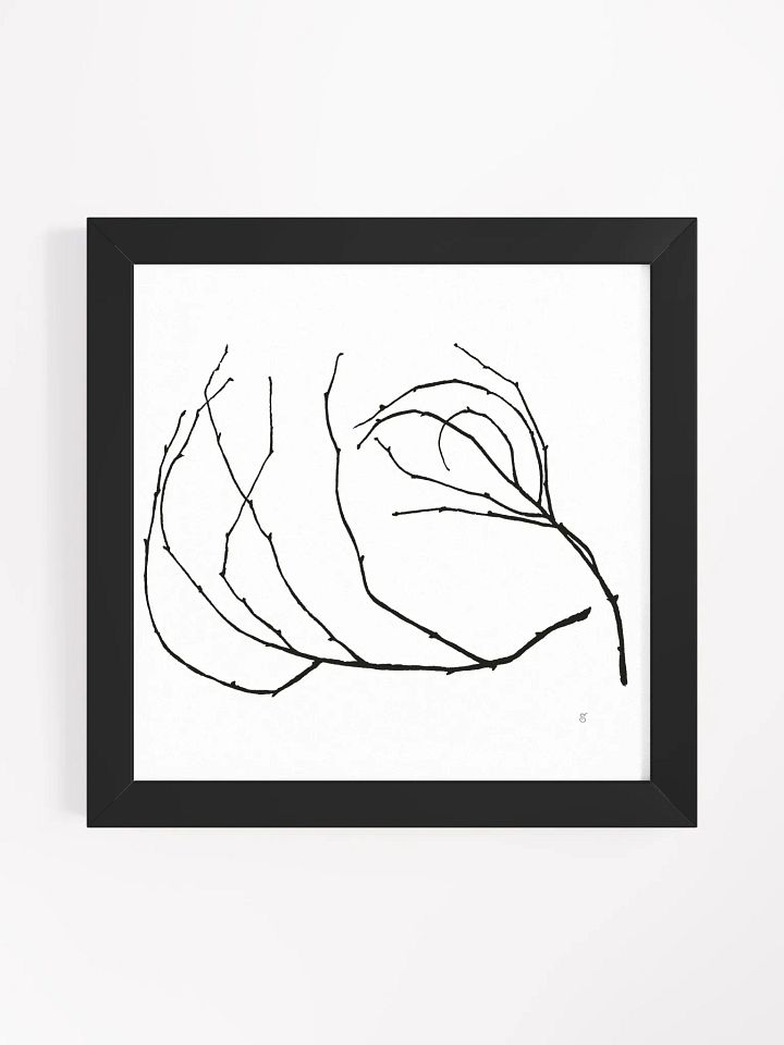 Ethereal Network Framed Art Poster - Stylized Branch product image (1)