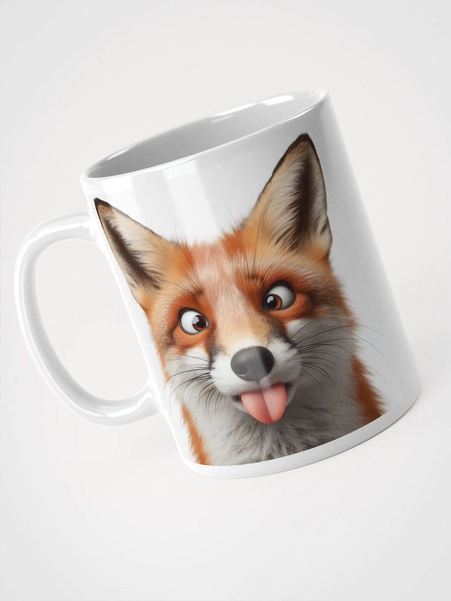 Rude Fox #Humorous Glossy Mug - White product image (3)