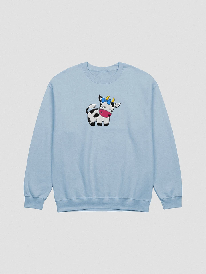 Kawaii Cow Embroidered Sweatshirt product image (2)