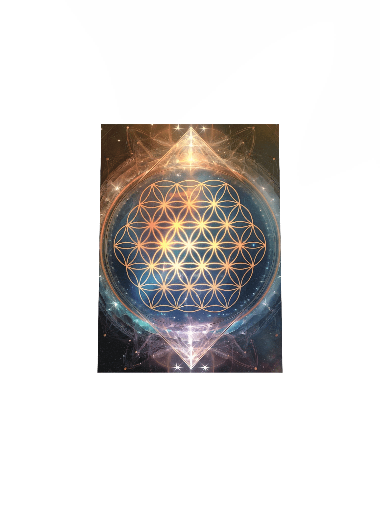 Flower of Life Poster – Sacred Geometry Cosmic Wall Art product image (5)
