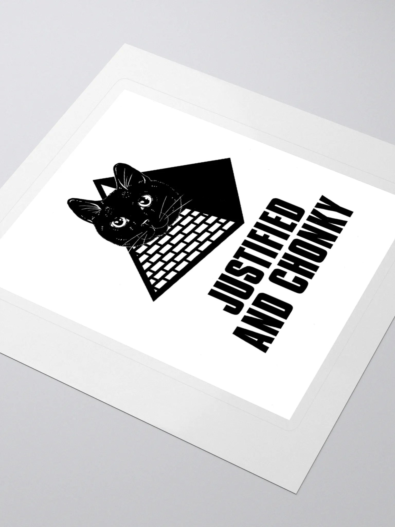 DJ STRIGOI JUSTIFIED & CHONKY STICKER product image (3)