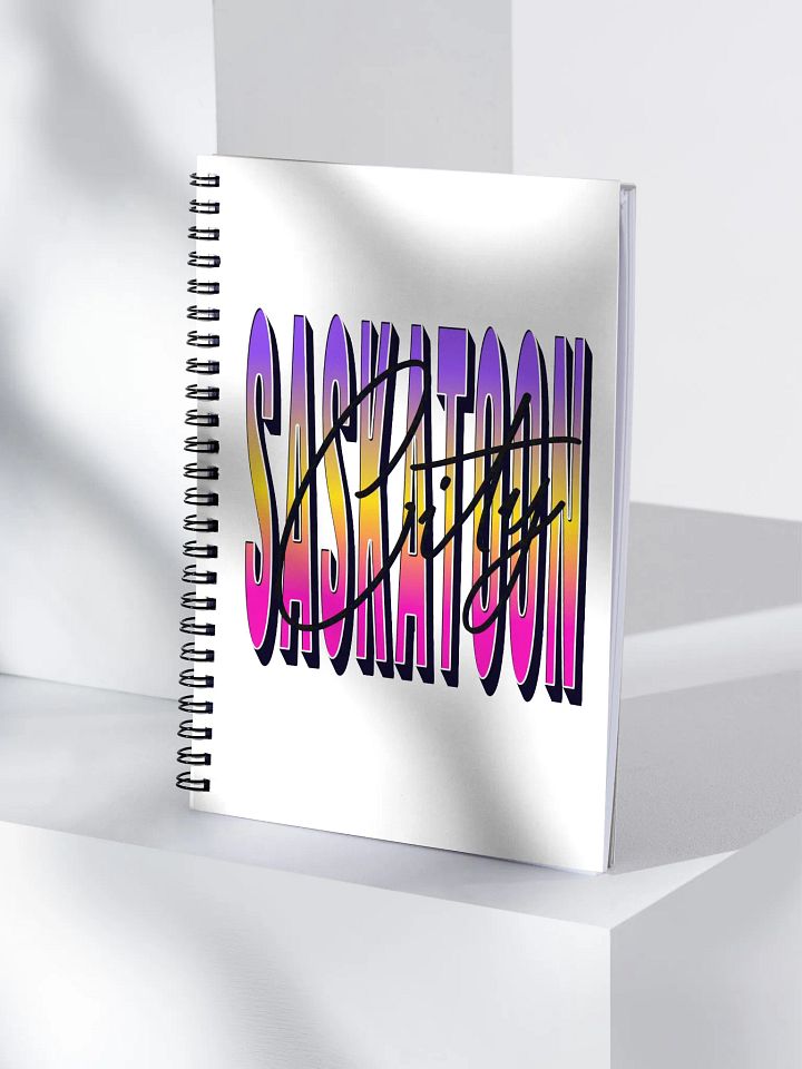 Saskatoon City Gradient Signature Spiral Notebook product image (1)