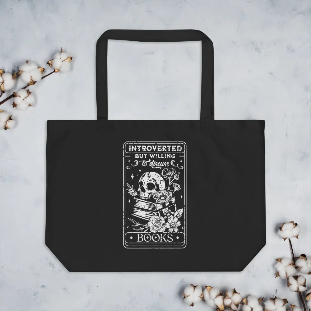 Introverted But Willing To Discuss Books Bag product image (7)
