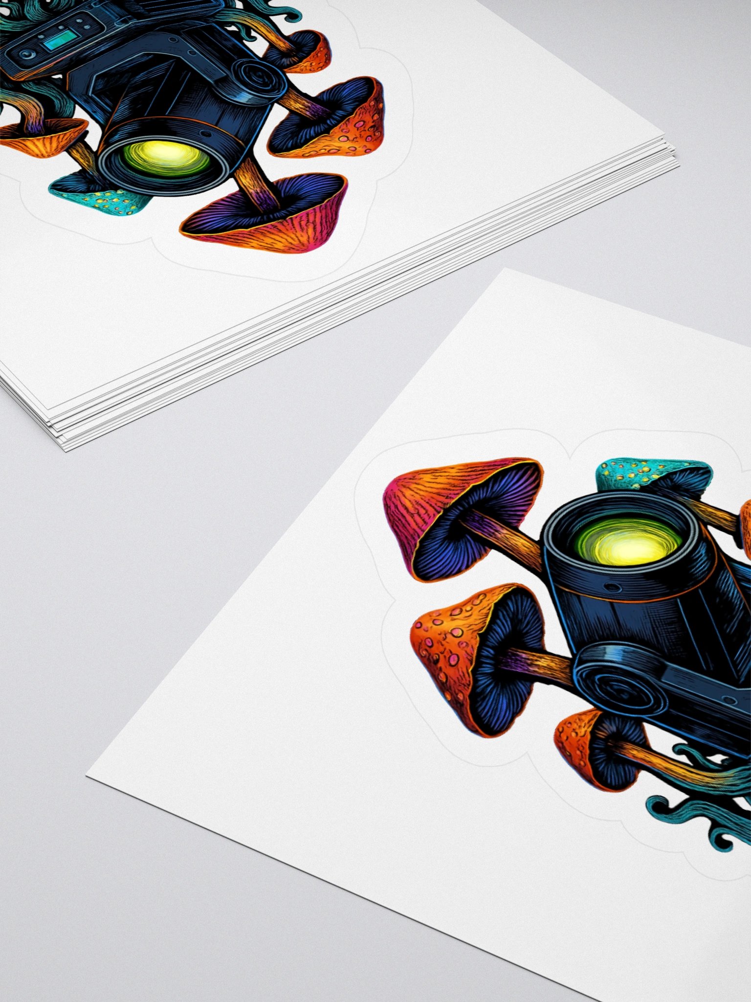 Theatrically Jerry: "Mystical Fungi" Graphic Moving Head Light Stickers product image (12)