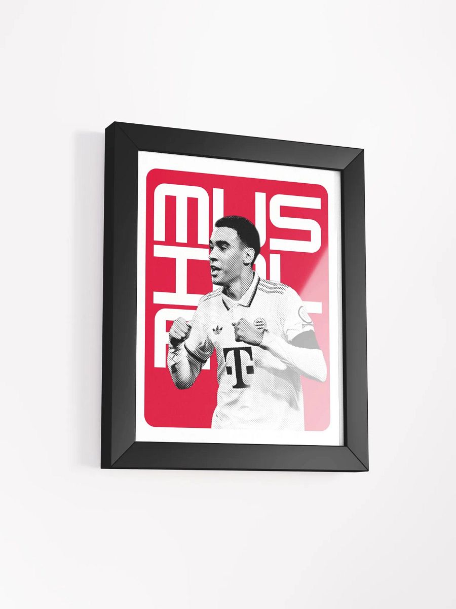Jamal Musiala BW Bayern Munich Name Art Framed Print product image (2)