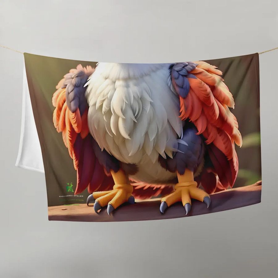 Endangered Species - Mexico - King Vulture Throw Blanket product image (10)