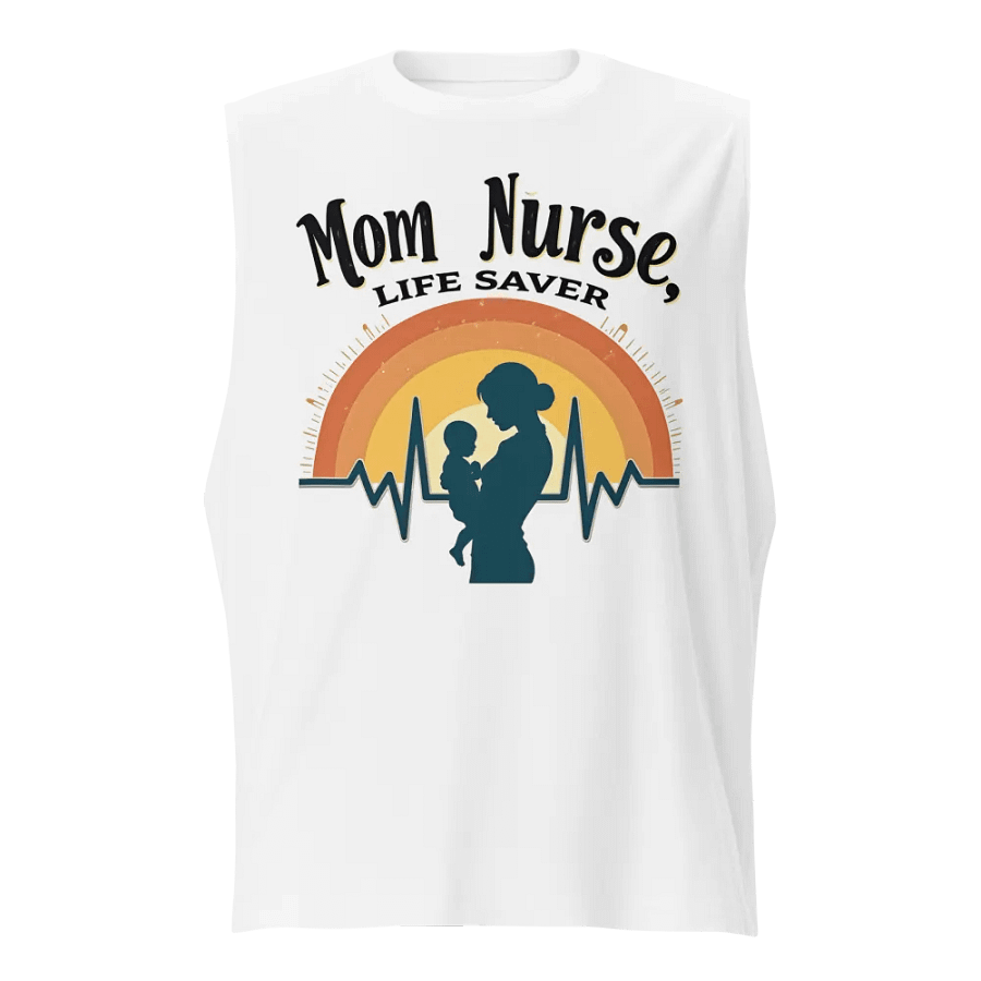 Rainbow Mom Nurse Muscle Tank product image (1)