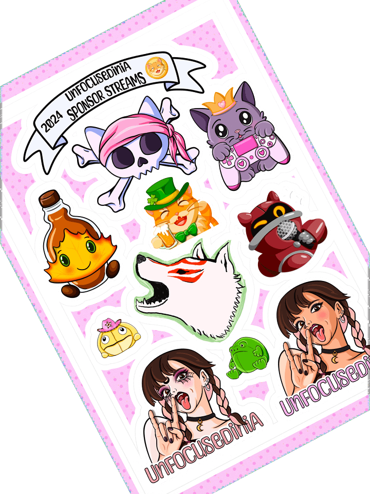 2024 Sponsor Streams Sticker Sheet product image (1)