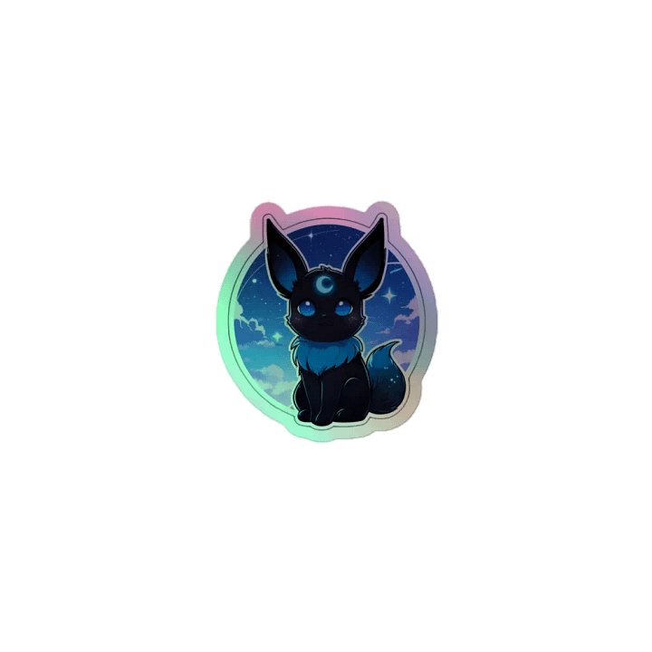Holographic Umbreon Kiss Sticker product image (1)