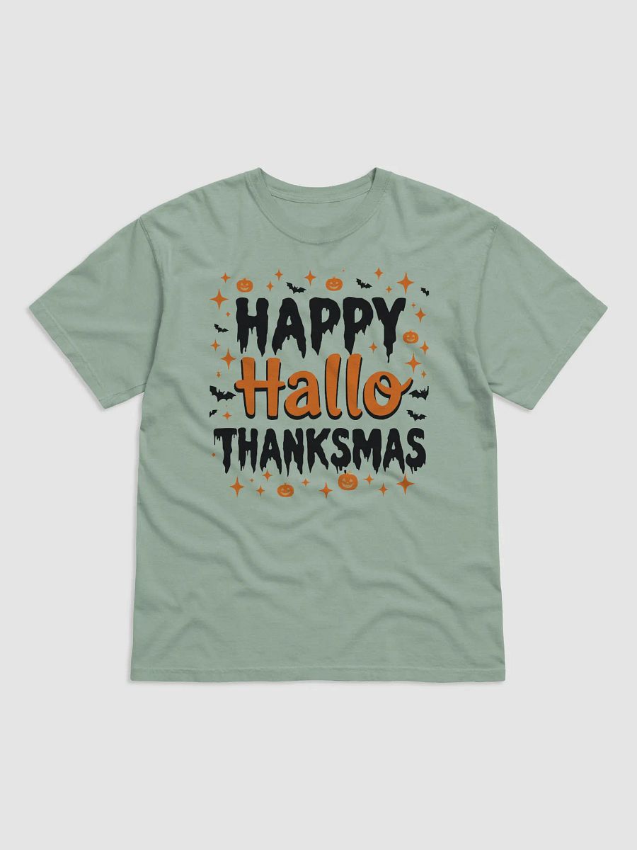 Happy Hallothanksmas Cotton T-Shirt product image (8)
