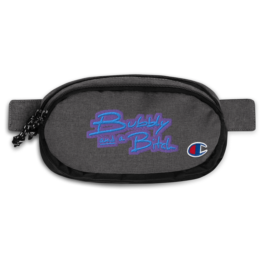 Bubbly and a B (violet design) champion fanny pack product image (1)
