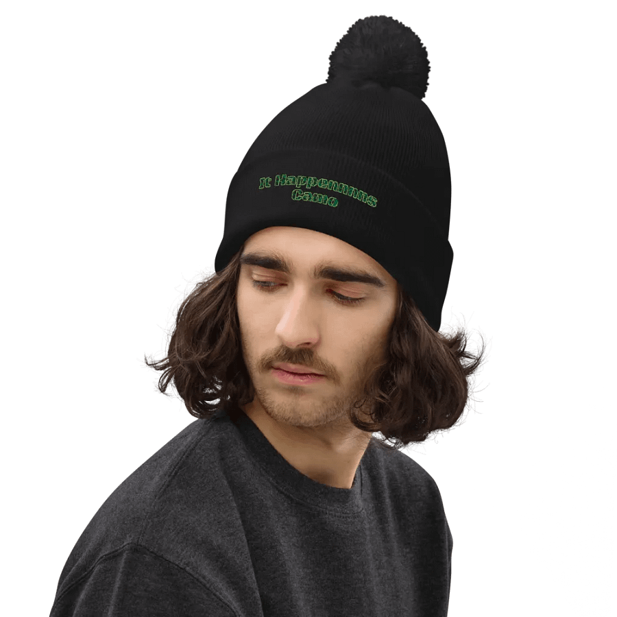 Beechfield Pom-Pom Beanie - Embroidered - It Happennnns Camo product image (6)