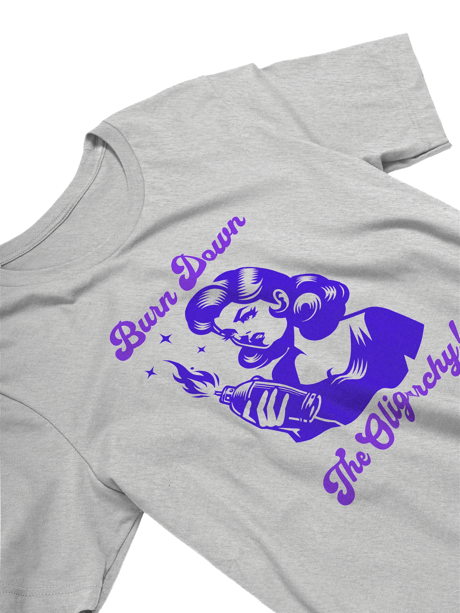 Burn Down The Oligarchy Retro Supersoft T-shirt product image (3)