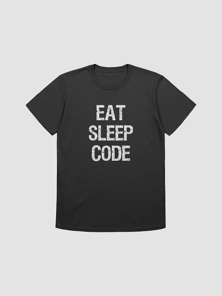TeamTBM Eat, Sleep, Code White Text T-Shirt product image (1)
