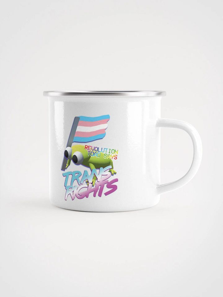Revolution Toad Classic Trans Rights Enamel Mug product image (1)