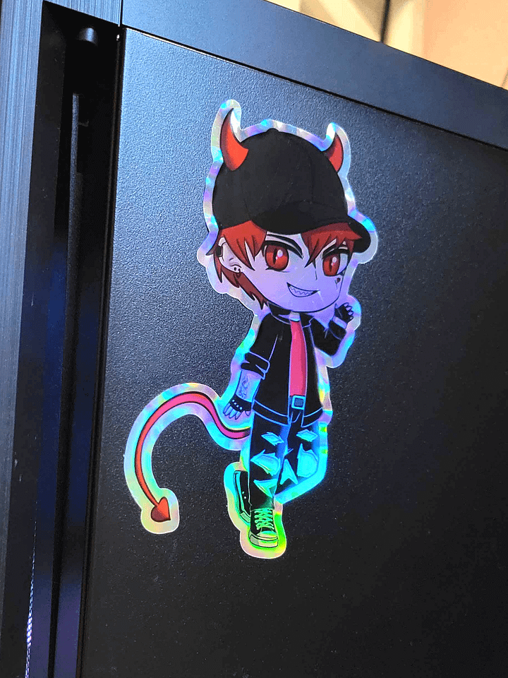 [Drop Ended] Holographic Sticker - Chibi Devil Jozz product image (2)