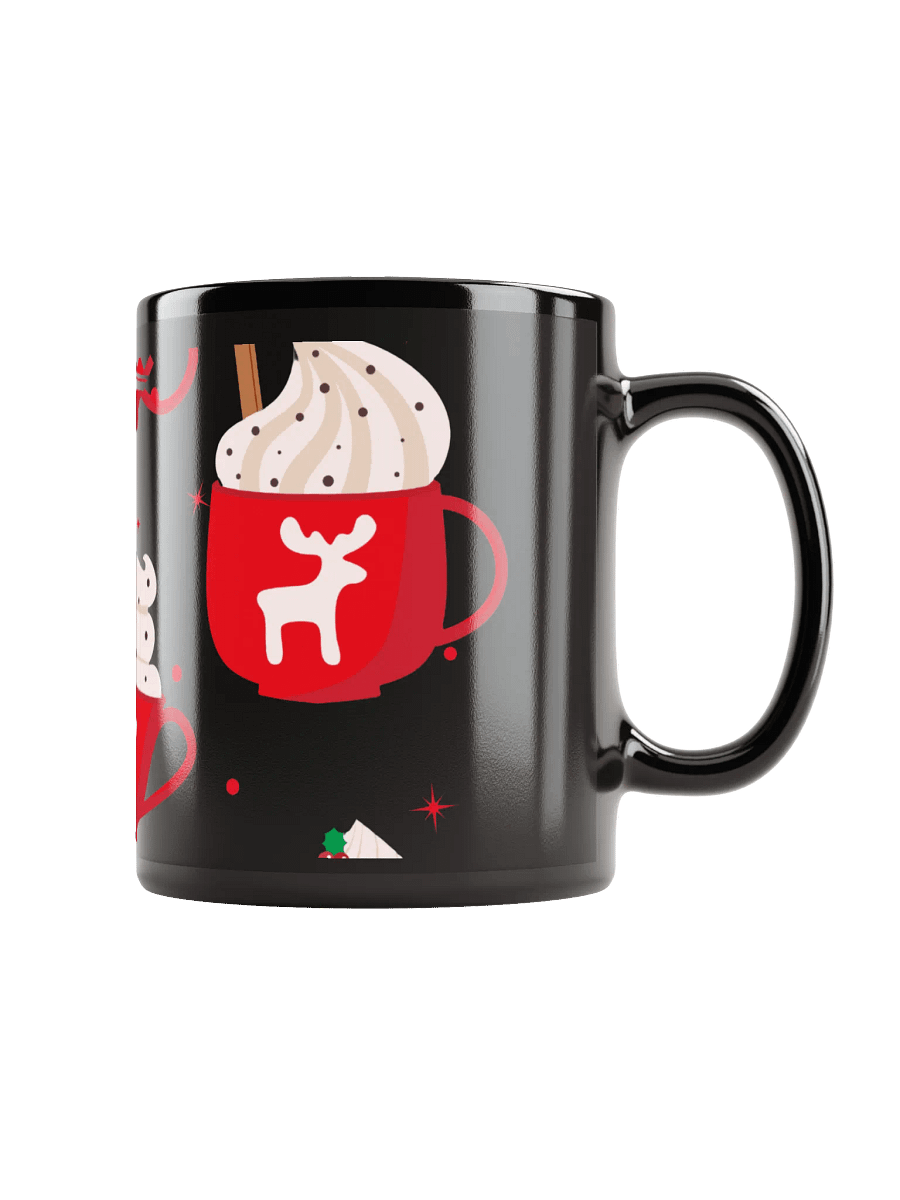 Festive Holiday Black Glossy Mug product image (1)