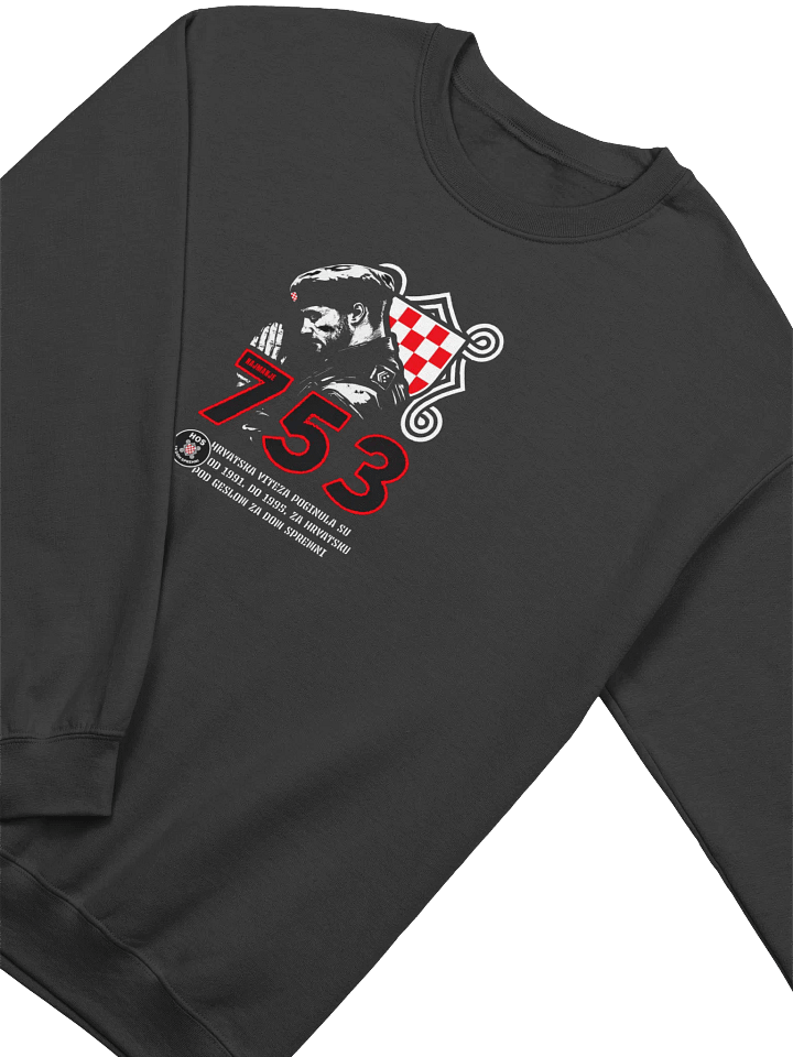 Poginuli Za Hrvatsku (753 HOS) Classic Crewneck Sweatshirt product image (2)