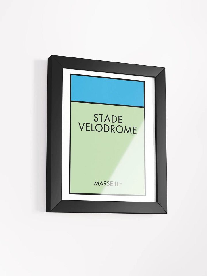 Stade Vélodrome Marseille Monopoly Title Art Framed Print product image (2)