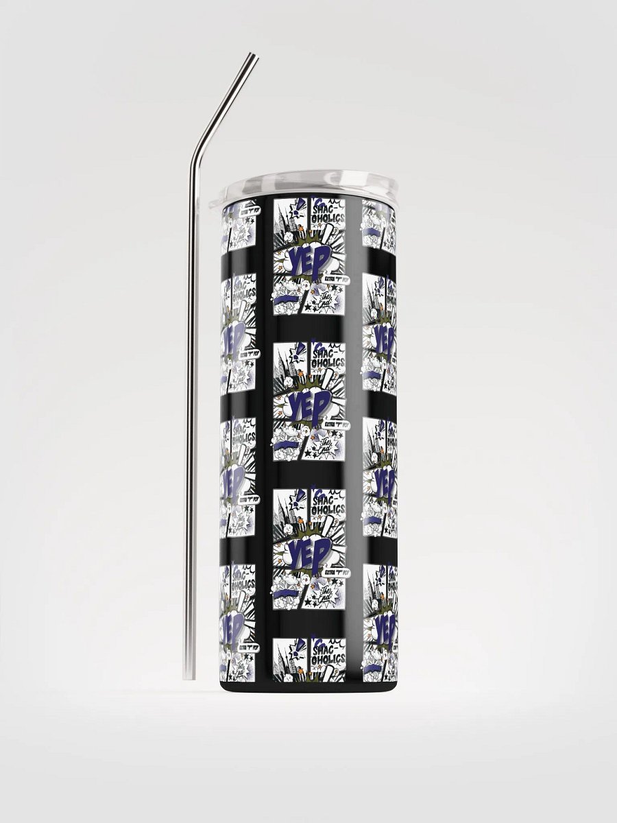 Shac-oholics Comic Blast Tumbler - Dark Blue 