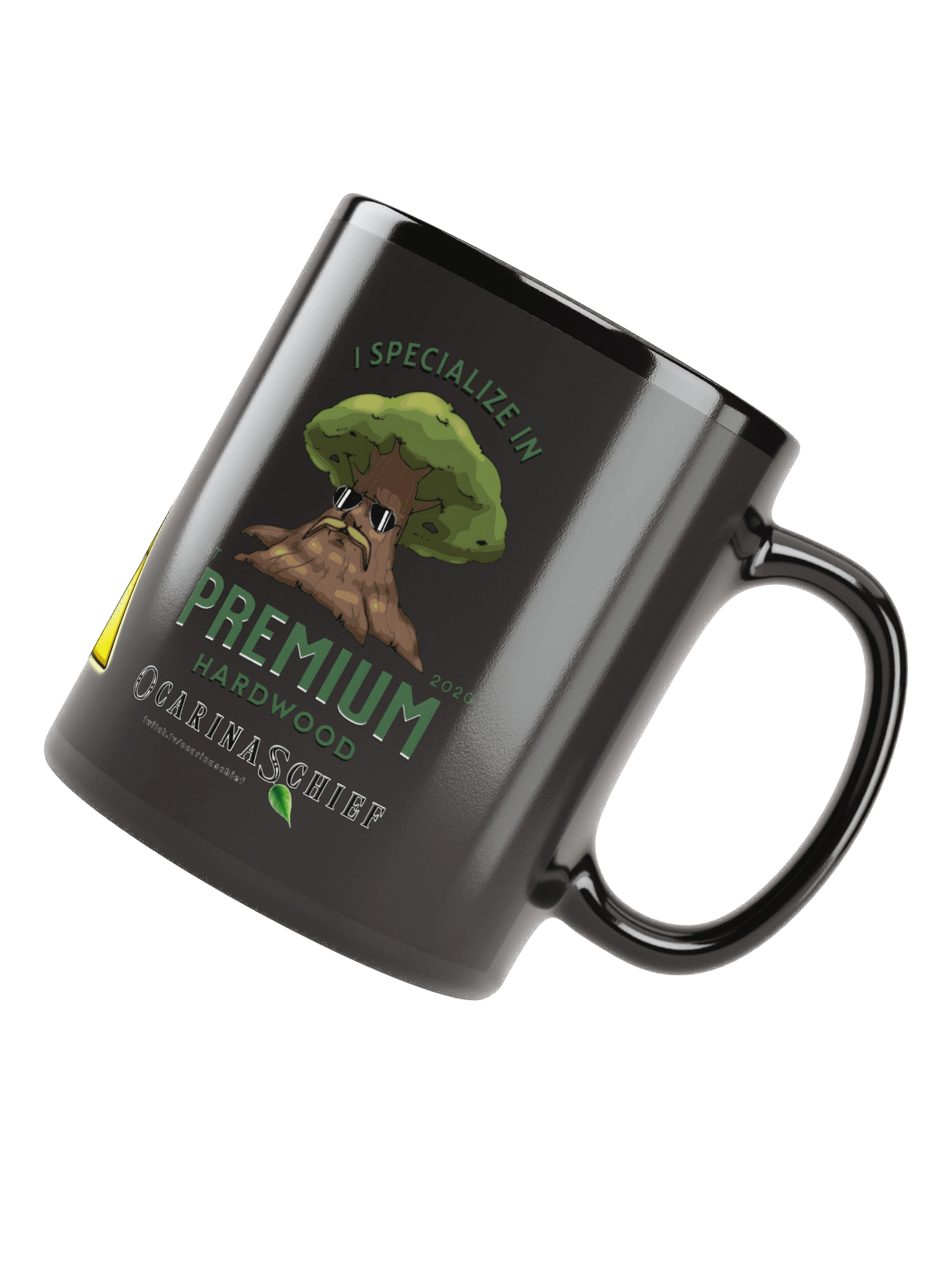 Premium Hardwood Black Glossy Mug product image (4)