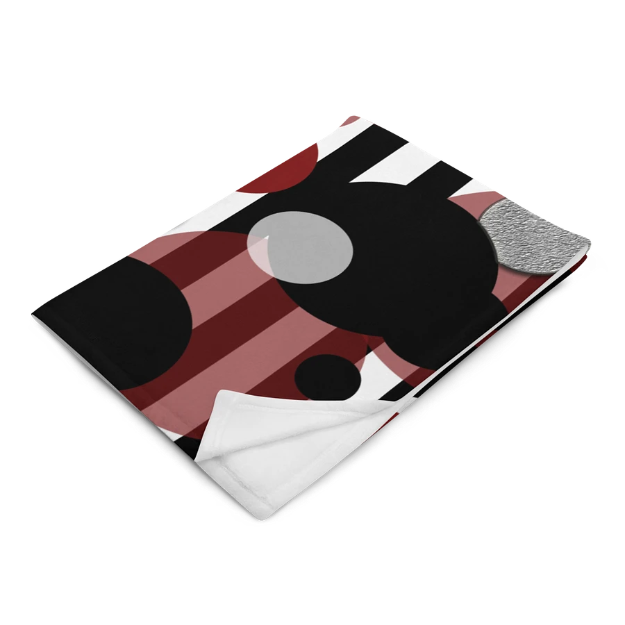 Black White Stripes Red Dots Throw Blanket product image (14)
