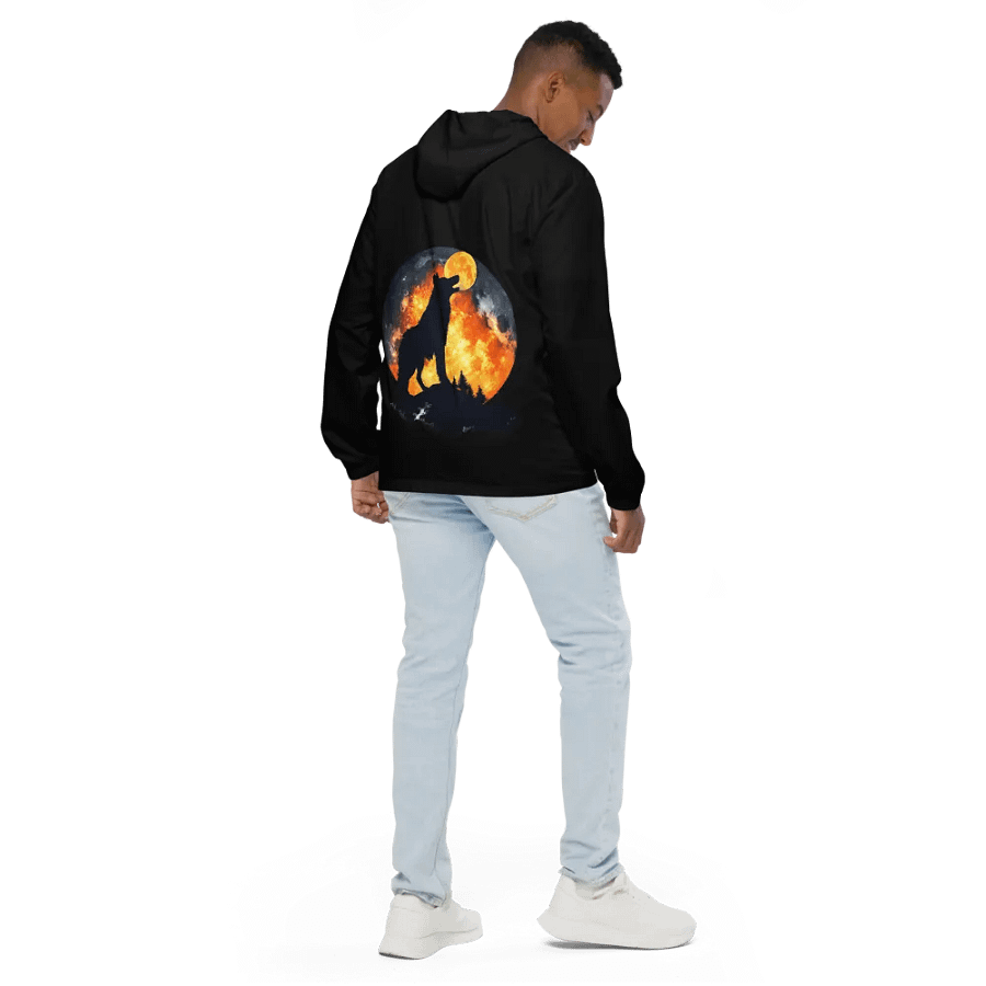 Wild Splatter Wolf All-Over Print Windbreaker product image (4)