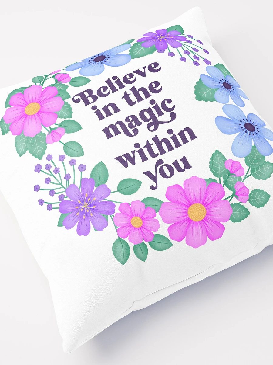 Believe in the magic within you - Motivational Pillow White product image (5)
