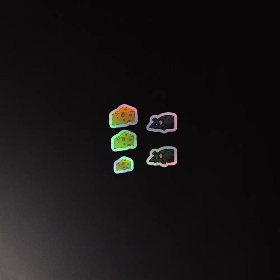 Hobo Rats Holographic Sticker Sheet product image (4)