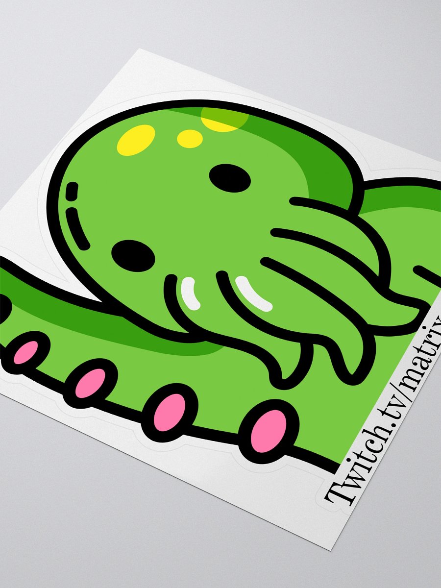 5.5x5.5 Cthulhu Hello Emote Sticker product image (3)