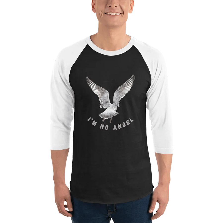 I'm No Angel Seagull Raglan T-shirt product image (3)