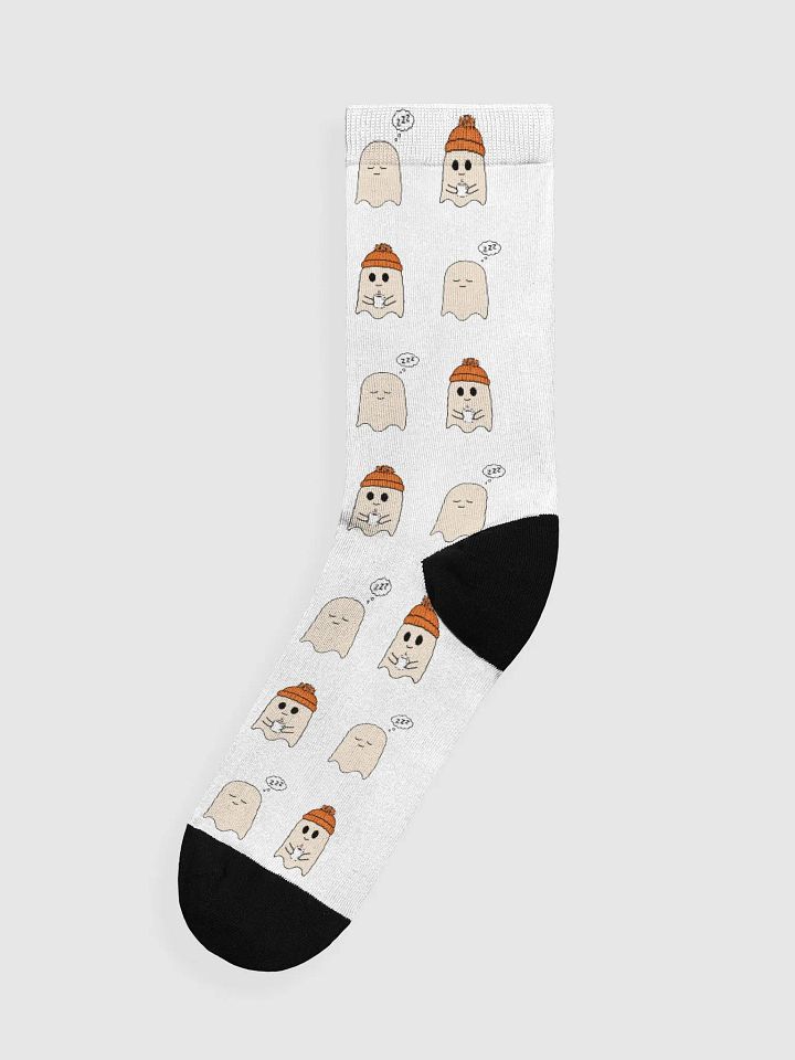 Beanie Coffee Ghost X Sleepy Ghost Premium Crew Socks product image (1)