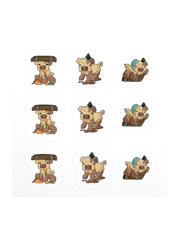 Floor Pig Variety Sheet - x9 stickers product image (1)