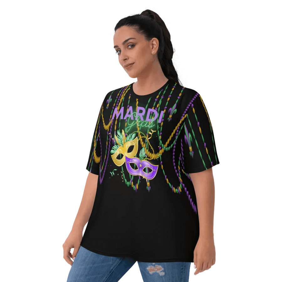 Mardi Gra All Over Print T-shirt product image (6)